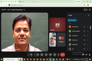 डिजिटल कंटेंट क्रिएशन इंटर्नशिप में ग्राफिक डिजाइन बेसिक्स पर प्रशिक्षण